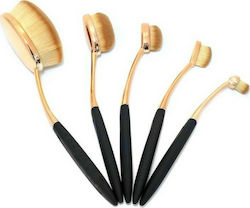 Royal Cosmetics Professional Set with Make Up Brushes and Sponges for Foundation 5 Pieces