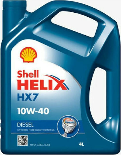 Shell Helix HX7 Diesel Λάδι Αυτοκινήτου 10W-40 4lt