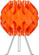 Starlight FP-14-S-1Ε-22CM-Τ Plastic Table Lamp for Socket E14 with Orange Shade and Base