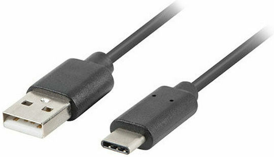 Lanberg USB 3.1 Cable USB-C male - USB-A Μαύρο 1.8m CA-USBO-31CU-0018-BK