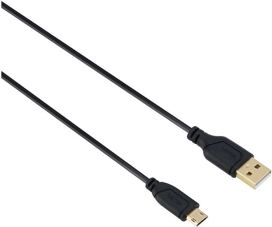 HAMA Regular USB 2.0 to micro USB Cable Μαύρο 0.75m (00135700)