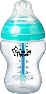 Tommee Tippee Plastikflasche Advanced Anti-Colic Gegen Koliken mit Silikonsauger für 0+, 0+ m, Monate Turquoise 260ml 1Stück