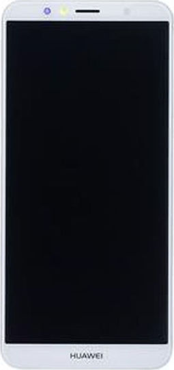 Huawei Screen with Touch Mechanism and Frame for Huawei Y6 2018 (White)