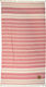 Greenwich Polo Club 2868 Beach Towel Cotton Pink with Fringes 170x90cm.
