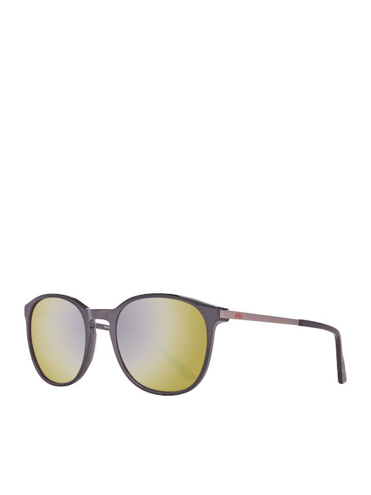 Helly Hansen Men's Sunglasses with Black Plastic Frame and Brown Polarized Lens HH5022-C01