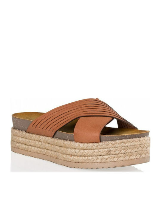Envie Shoes Sandale dama Pantofi cu platformă în Tabac maro Culoare