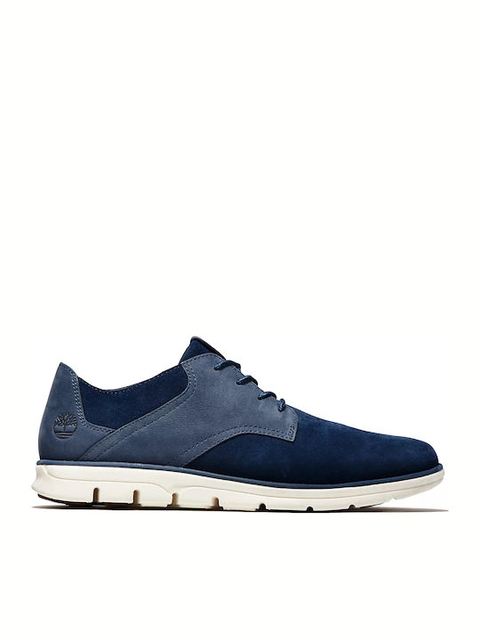 Bradstreet Mixed-Media Men's Suede Casual Shoes Blue