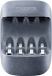 Varta Eco Charger USB 4 Batteries Ni-MH Size AA/AAA in Gray color