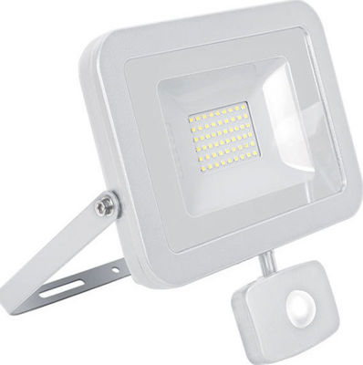 Elmark Waterproof LED Floodlight 20W Natural White 4000K with Motion Sensor IP65