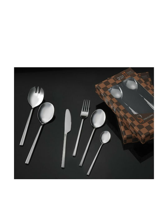 SP Tableware Lindos Set de Tacâmuri Inoxidabil Argintiu 65buc