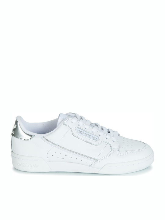Adidas Continental 80s Γυναικεία Sneakers Cloud White / Silver Metallic