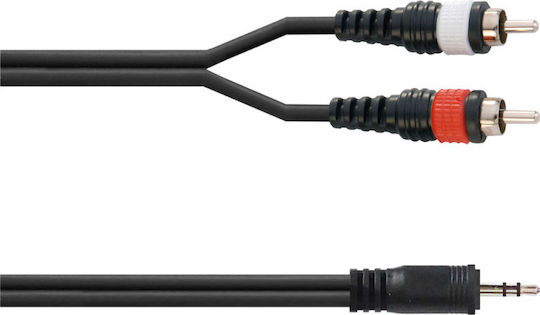 Audio Master Кабел За Звук 3,5 мм Мъжки - RCA Мъжки Черен 10м TLC172/10M