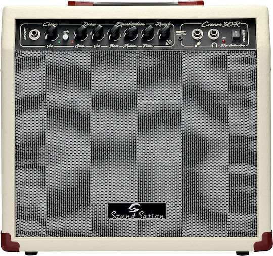 Soundsation Cream-30R Combo Ενισχυτής Ηλεκτρικής Κιθάρας 1 x 10" 30W Λευκός