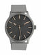 Oozoo Timepieces Xl Дамски Часовник 45mm Кварцов със Сребриста Метална Верижка