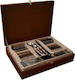 Homeplus Mairy Cutlery Set Stainless Silver 72pcs with Suitcase