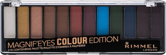 Rimmel London Magnif Eyes Contouring Palette Eye Shadow Παλέτα με Σκιές Ματιών σε Στερεή Μορφή