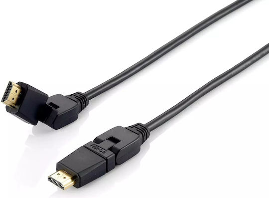 Equip HDMI 2.0 Premium High Speed 4K 60Hz HDR Free Angle (180°) Cable HDMI Male - HDMI Male 5m Black