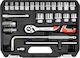 Yato Ratschen- & Steckschlüssel-Sets 1\2" 25Stück