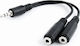 Cablexpert Μετατροπέας 3.5mm male σε 3.5mm female 1τμχ CCA-415B