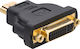 Akyga Μετατροπέας HDMI male σε DVI-I female 1τμχ AK-AD-02
