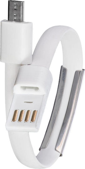 Akyga Converter USB-A male to micro USB male White 1pcs AK-AD-34