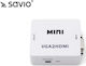 Savio Μετατροπέας VGA male σε HDMI female Λευκό 1τμχ CL-110