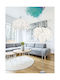 Trio Lighting Ρυθμιζόμενο Κρεμαστό Φωτιστικό Λευκό Καμπάνα με Ντουί E27 38εκ.