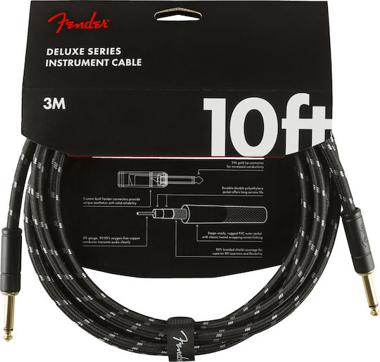 Fender BTWD Deluxe Cable 6.3mm male - 6.3mm male 3m (099-0820-092)