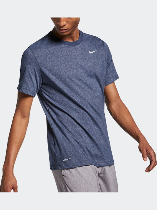 Nike Dri-Fit Sportliches T-Shirt Blau