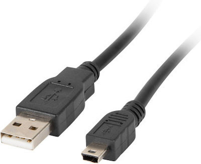 Lanberg 1.8m USB 2.0 Cable A-Male to mini A-Male (CA-USBK-11CC-0018-BK)