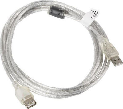 Lanberg 5m USB 2.0 Cable A-Male to A-Female (CA-USBE-12CC-0050-TR)