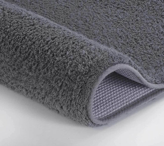 Kleine Wolke Non-Slip Bath Mat Cotton Kansas 4018905225 Schiefer 905 70x120cm