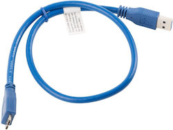 Lanberg CA-US3M-10CC-0005-B Regular USB 3.0 σε micro USB 0.5m Μπλε