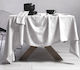 Nef-Nef Homeware Tablecloth Cotton-Linen White 150x300cm