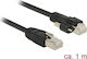 DeLock SF/FTP Cat.6 (Gigabit) Καλώδιο Δικτύου Ethernet 1m Μαύρο