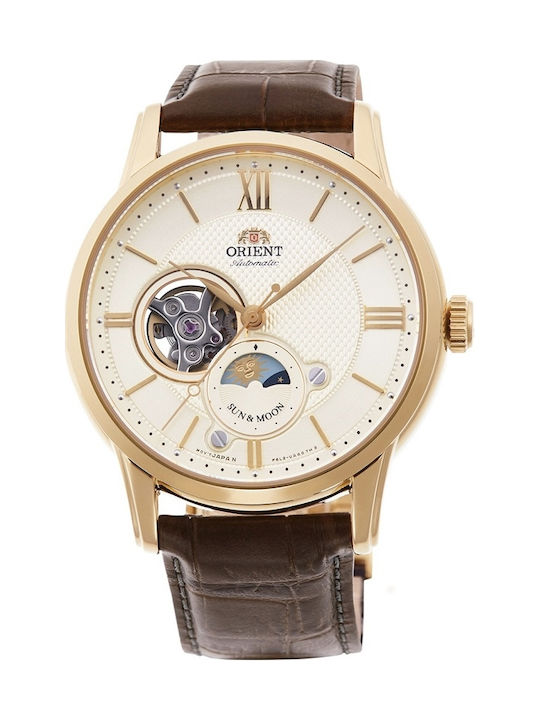 Orient Sun and Moon Open Heart RA AS0004S10B Skroutz.gr