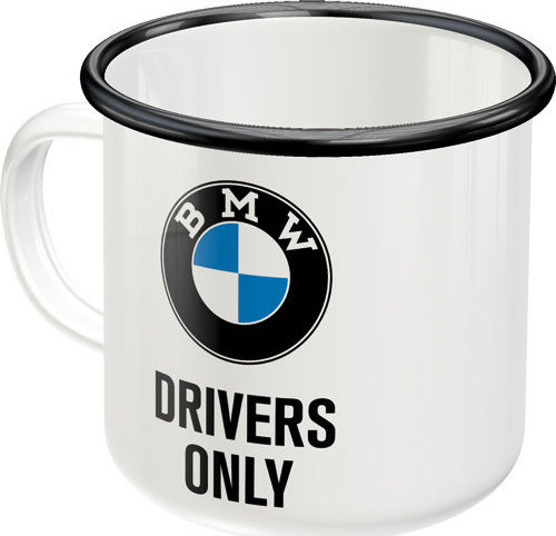 Nostalgic Art BMW - Drivers Only Κούπα Εμαγιέ Λευκή 360ml