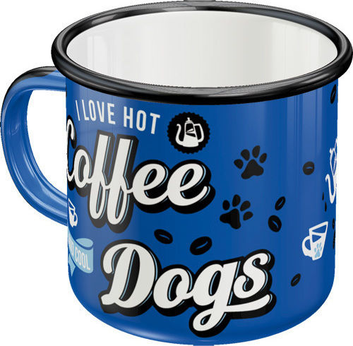 Nostalgic Art PfotenSchild - Hot Coffee & Cool Dogs Κούπα Εμαγιέ Μπλε 360ml Nostalgic Art PfotenSchild - Hot Coffee & Cool Dogs Κούπα Εμαγιέ Μπλε 360ml