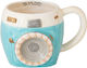 Natural Life Camera Ceramic Cup White 290ml