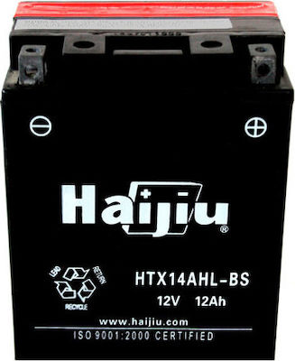 HaiJiu Μπαταρία Μοτοσυκλέτας HTX14AHL-BS με Χωρητικότητα 12Ah