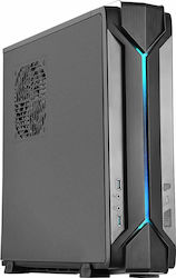 Silverstone RVZ03-ARGB Gaming Mini Tower Computer Case Black