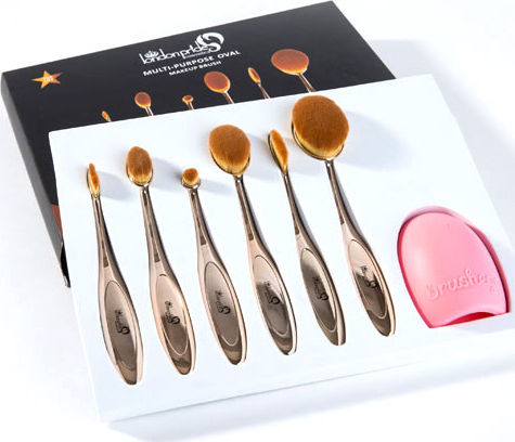 London Pride Cosmetics Make-up Pinsel Set aus Synthetischer Borste 6 Stück