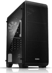 Zalman S2 Gaming Midi Tower Κουτί Υπολογιστή με Πλαϊνό Παράθυρο Μαύρο