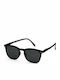 Izipizi Women's Sunglasses with Black Plastic Frame and Black Lens
