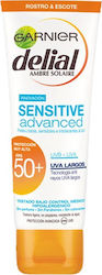 Garnier Delial Sensitive Advanced Waterproof Sunscreen Cream Face SPF50 50ml