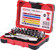 Ks Tools Torsion Power Bit Box Set de chei tubulare și clichet 1\4" 32buc