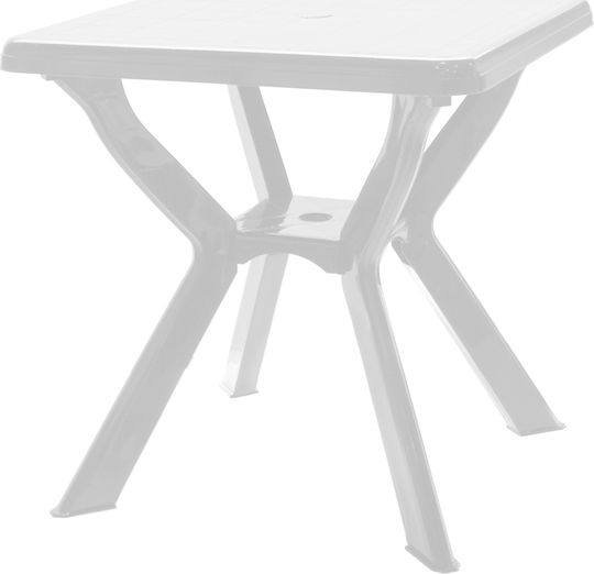 Table 0128 Free Standing 70x70x72cm White