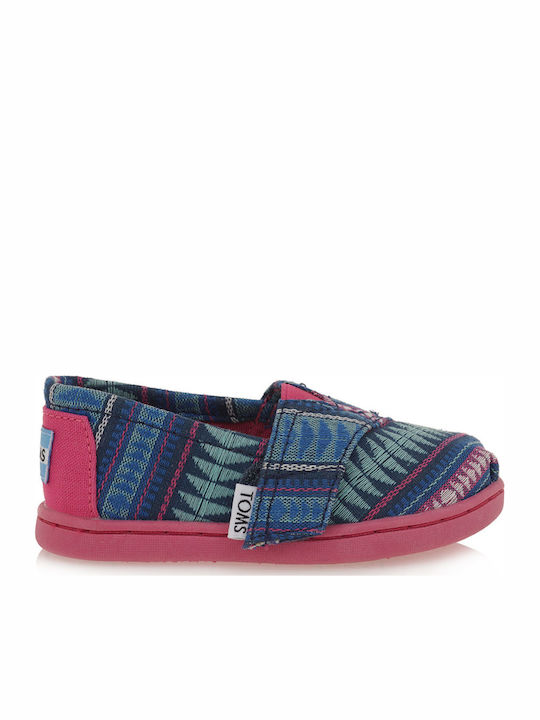 Kids Espradrilles Slip-On Multicolour Cobalt Tribal Woven