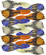 Bunny's Easter Bird 3x9cm Set 12 Pieces
