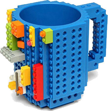 Gadget Master tip Lego Cană Plastic Albastru 350ml